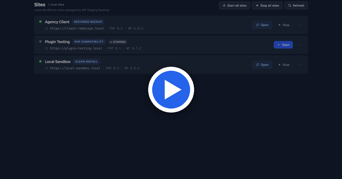 Watch: clone a live WordPress site to your machine in about a minute