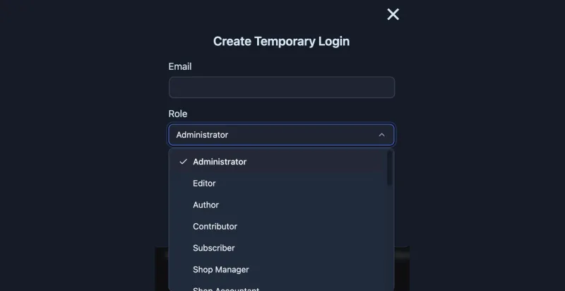 Staging access permissions by user role