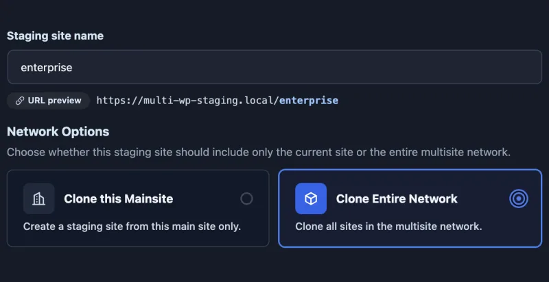 Cloning an entire multisite network