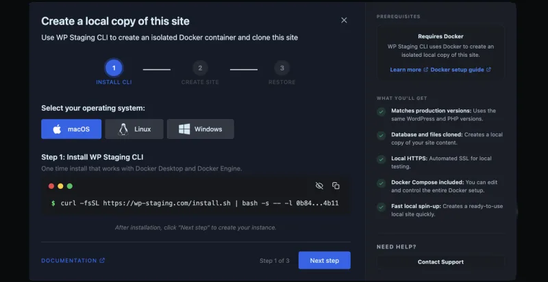 Creating a local copy of a WordPress site