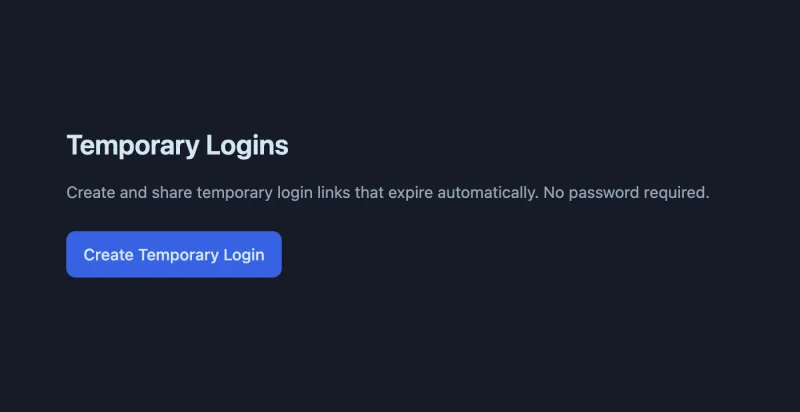 Sharing a login link to a staging site
