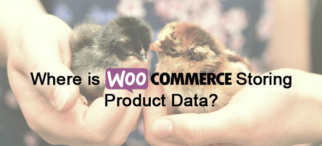 Where is woocommerce storing product data in the database