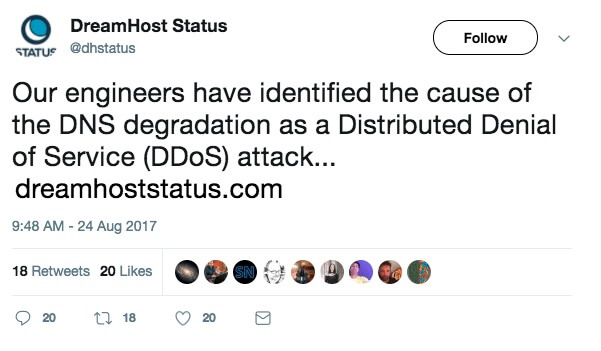 dreamhost ddos attack