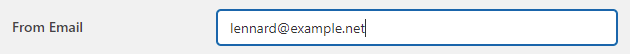 Change the "From Email"