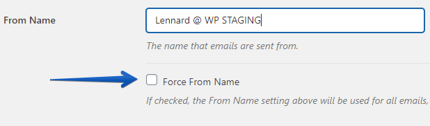 Change the "From Name"