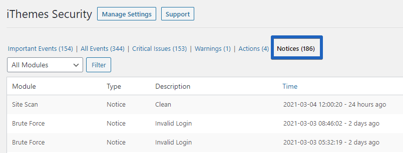 iThemes Security Logs