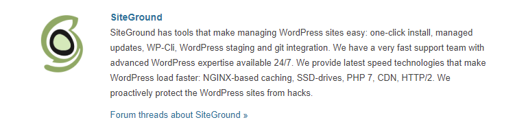 SiteGround WordPress Hosting Provider