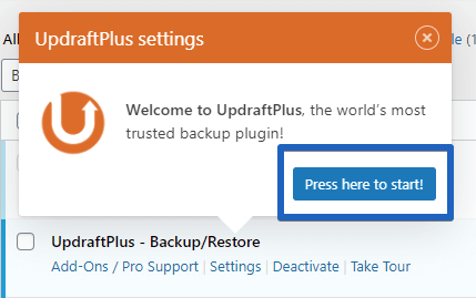 Updraft Plugin Setup