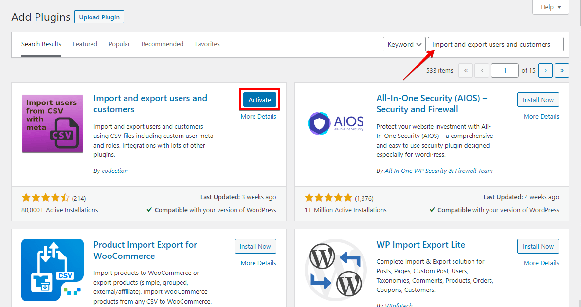 How To Export And Import WordPress Users