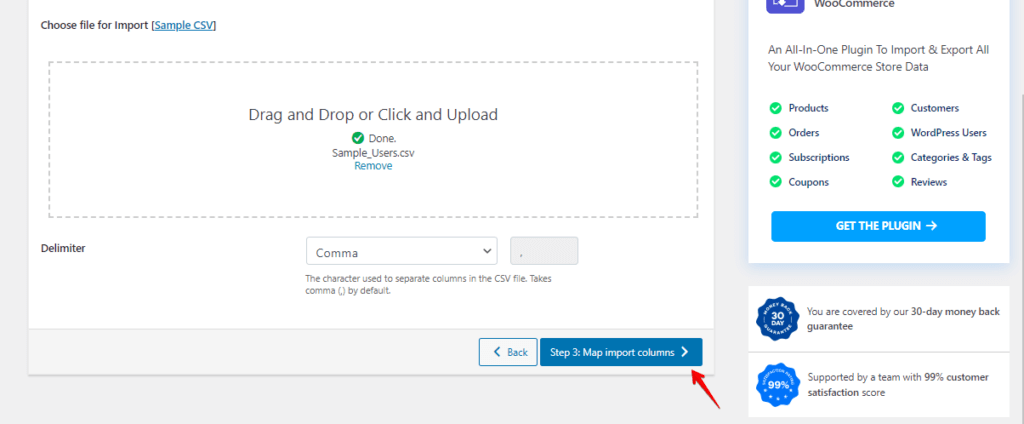 Click Step 3  Button