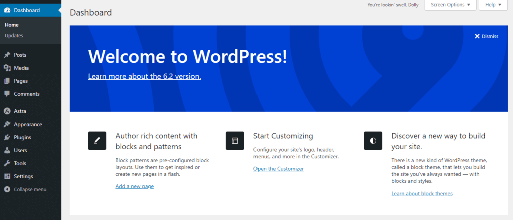 welcome to wordpress