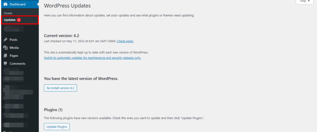 Update WordPress