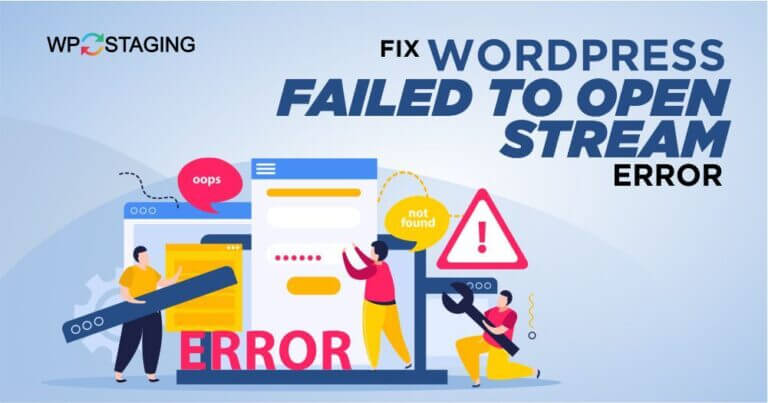 WordPress Failed to Open Stream Error