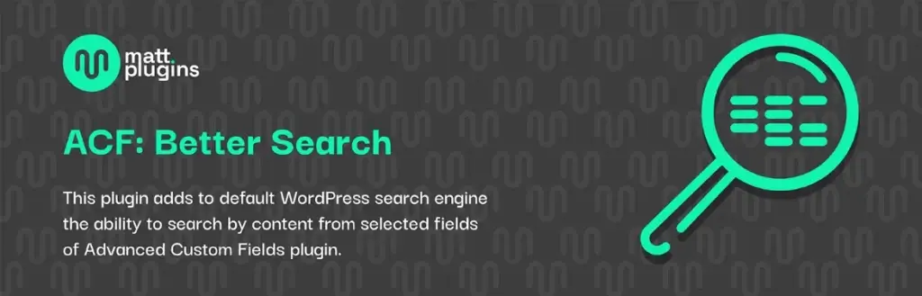 ACF: Better Search Plugin