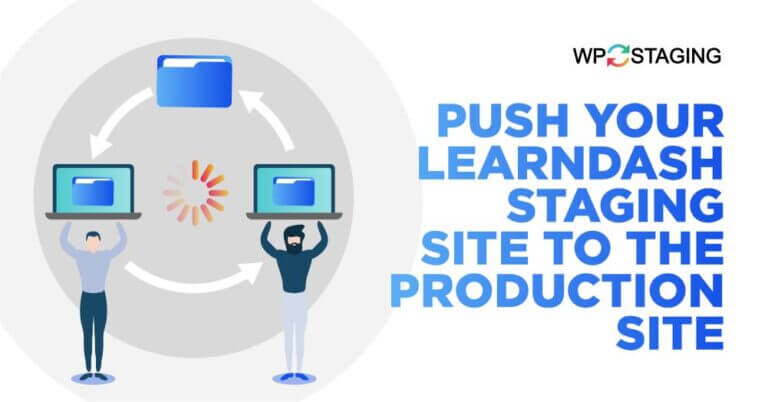 push learndash staging site to production