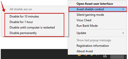 Disable Windows Antivirus temporary