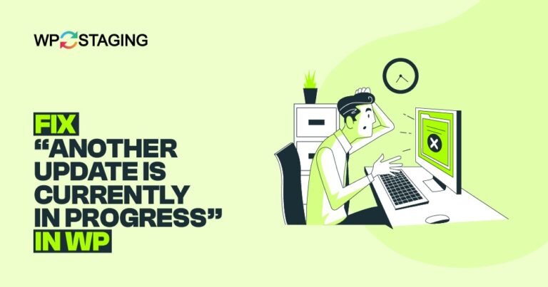 fixes for the 'Another Update is Currently in Progress' error in WordPress