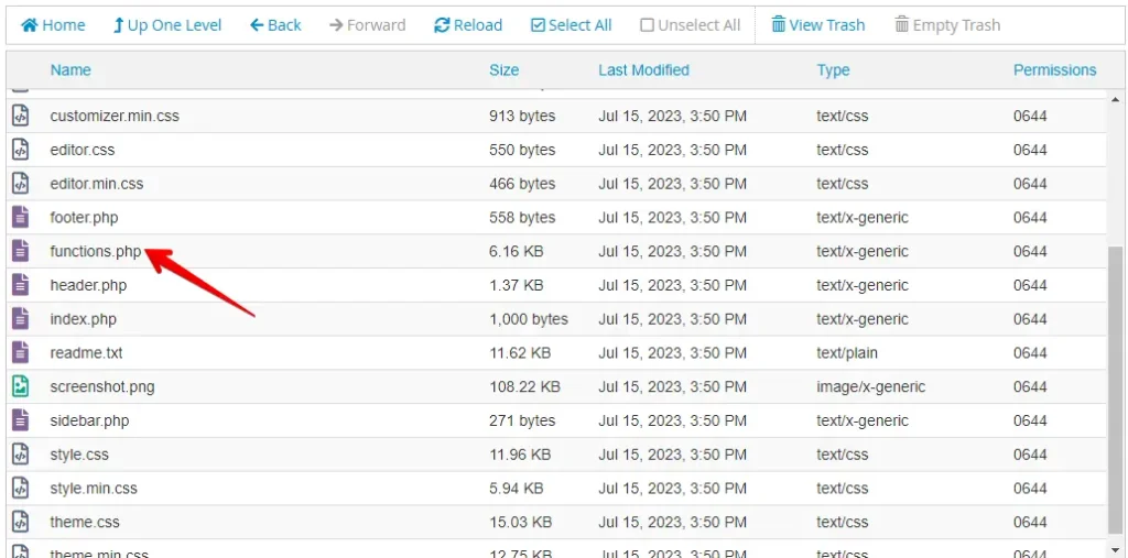 update functions.php file to fix Another Update is Currently in Progress