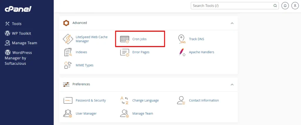 Cron Jobs in cpanel