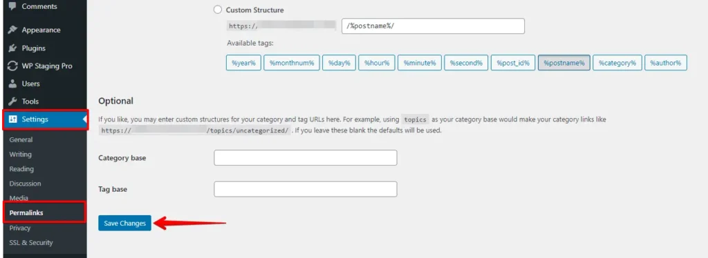 Save Permalinks Settings