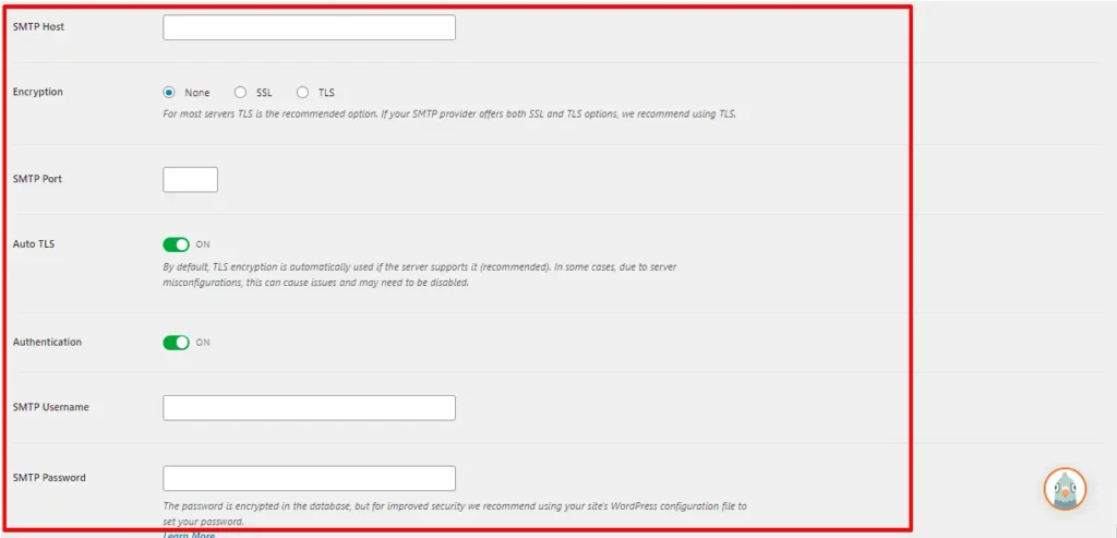 Configure Port Settings