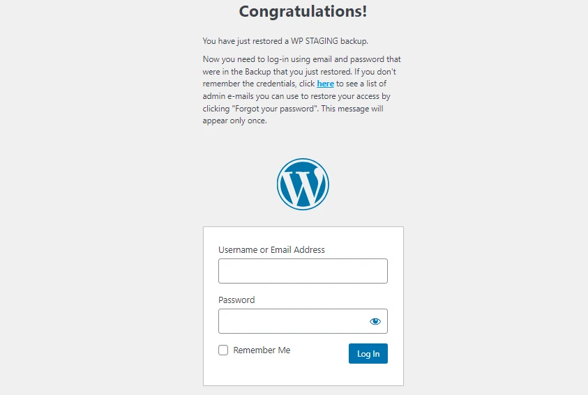 Login to your wordpress website