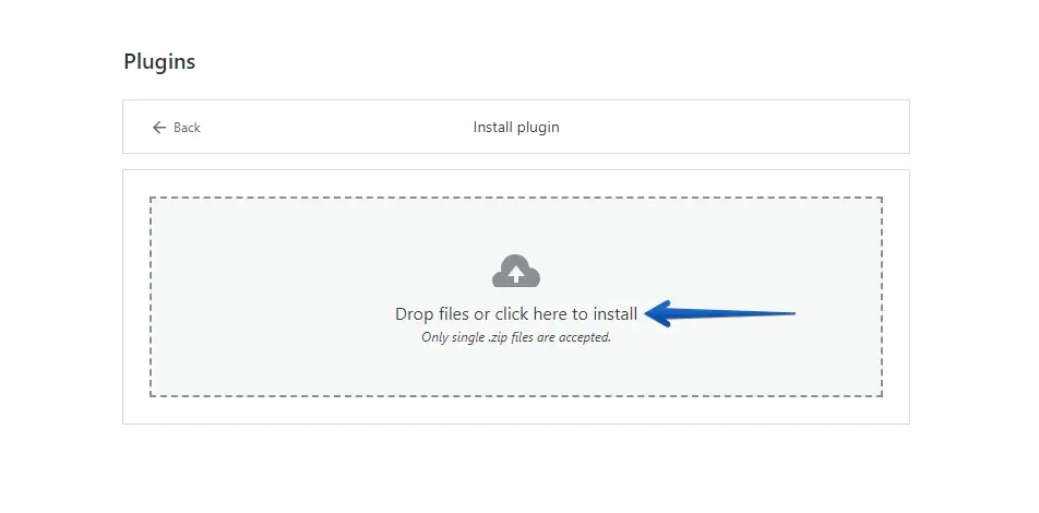 Upload and install WP Staging plugin