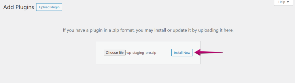 Install Wp Staging Pro Plugin