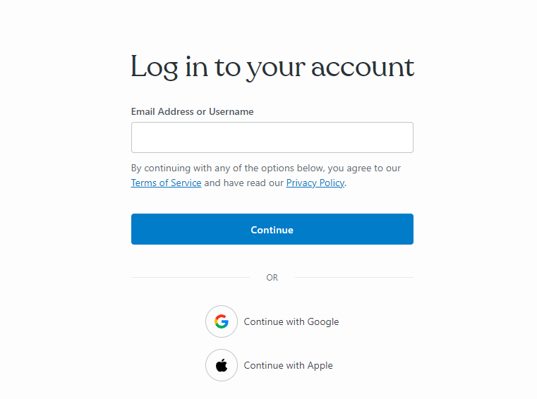 Wordpress.com Login Page