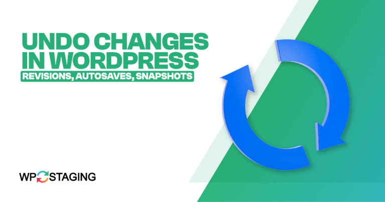 undo changes in wordpress
