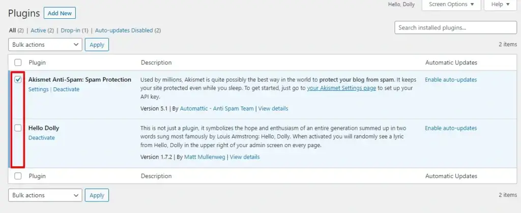 check plugin updates