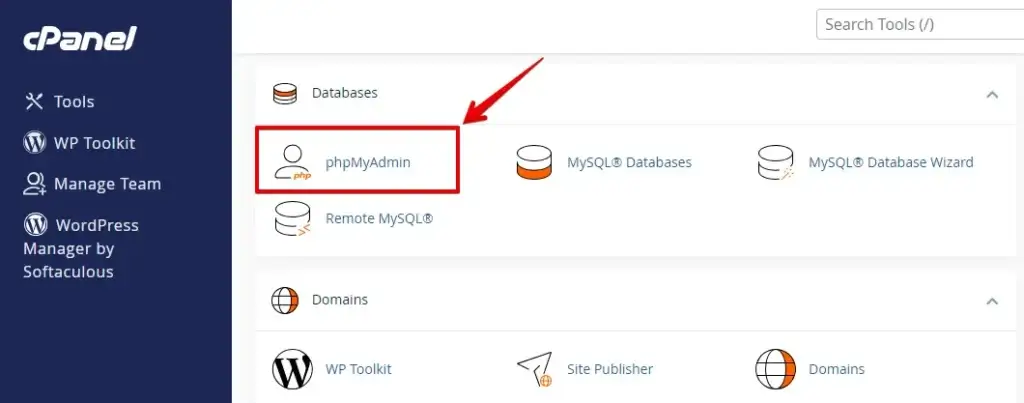 optimize wordpress database with phpMyAdmin in cPanel