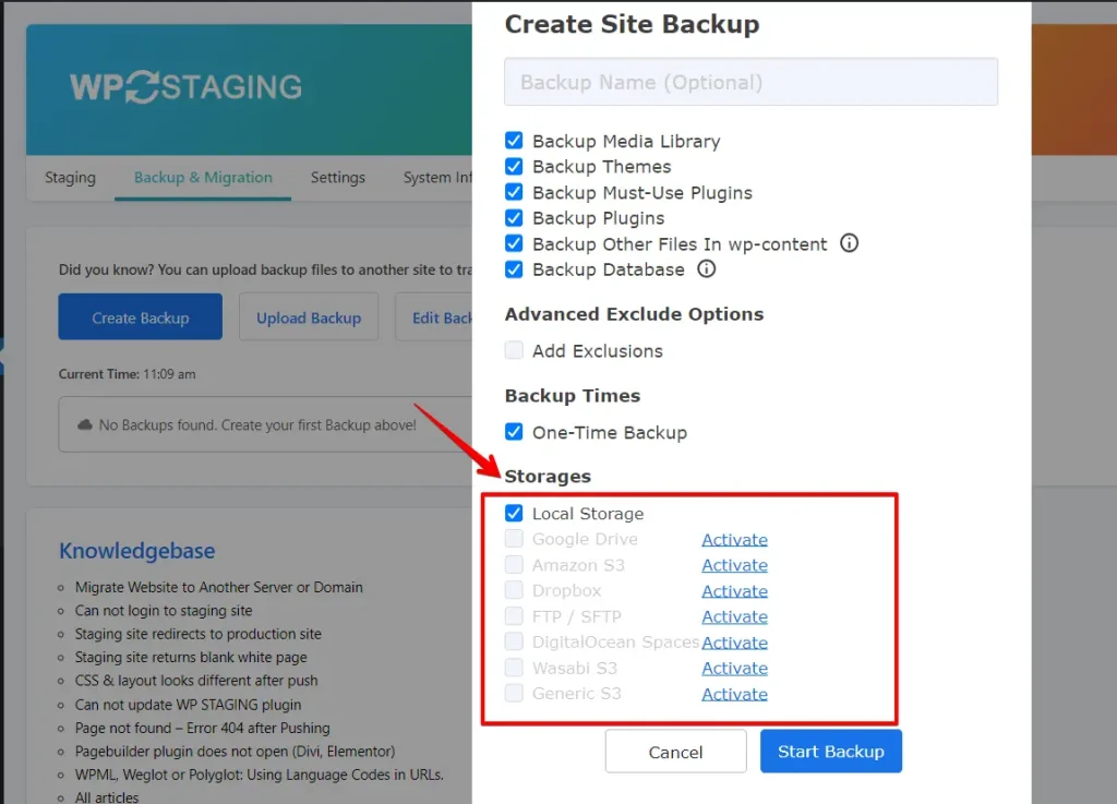 Backup WordPress website to multiple locations like Google Drive, Amazon S3, Dropbox, FTP or Wasabi