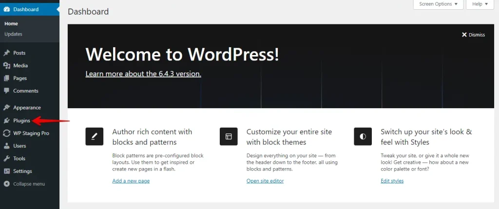 Wordpress Plugin Section
