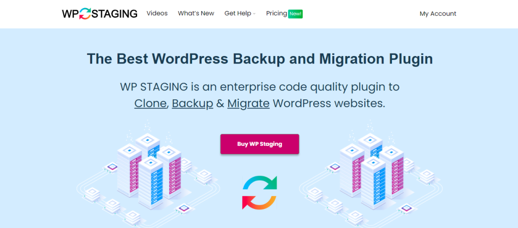 WP Staging website