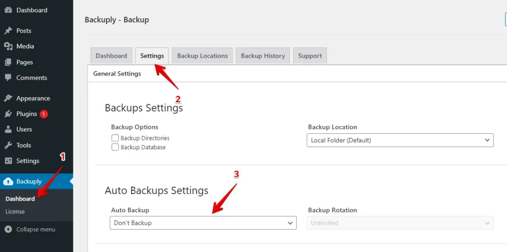 Backuply Automatic Backup