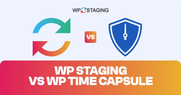 WP Staging VS WP Time Capsule