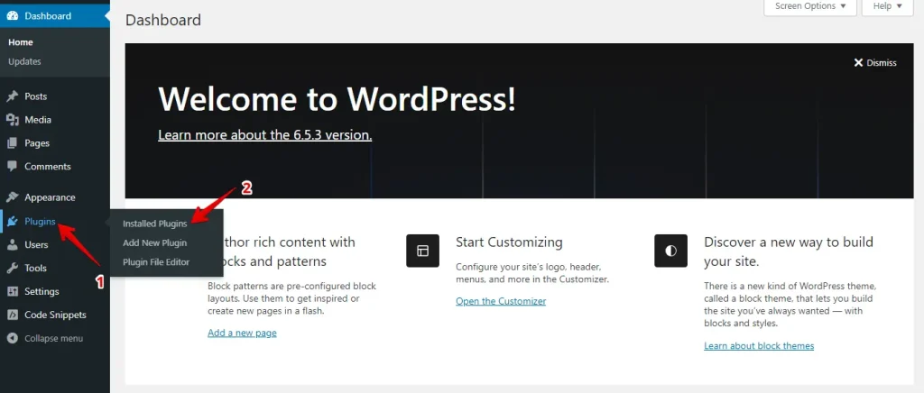 Wordpress Install Plugin