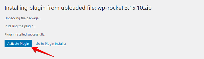 Activate WP Rocket