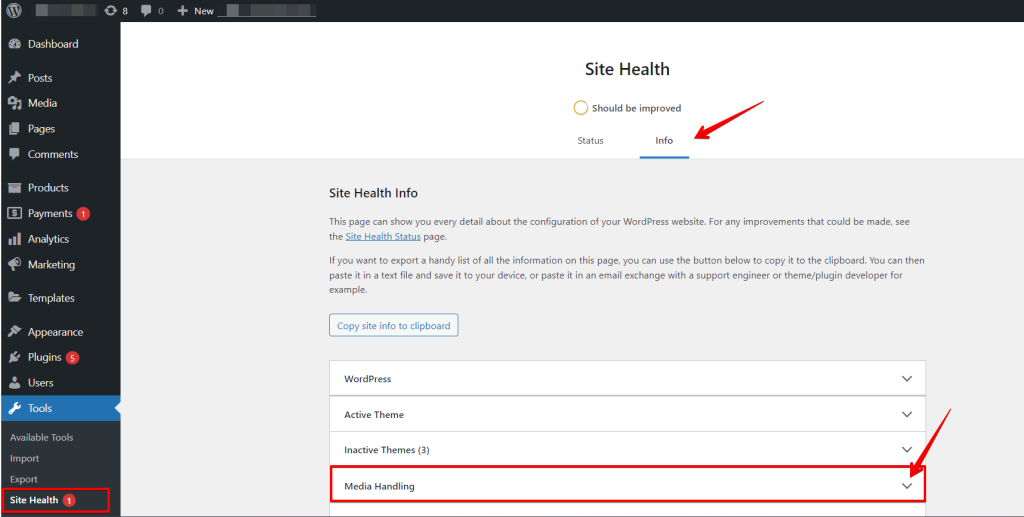 check site health for cURL error 28