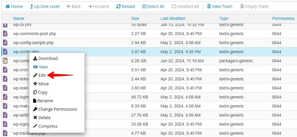 locate wp-config.php file cURL error 28