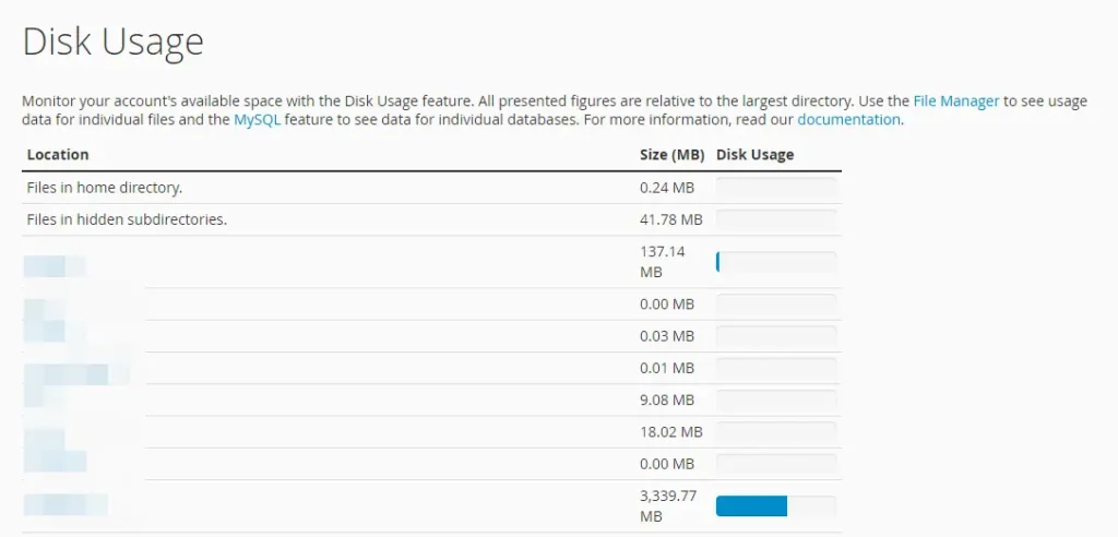 Review Your Disk Usage to ensure installatino failed: could not create directory doesn't occur