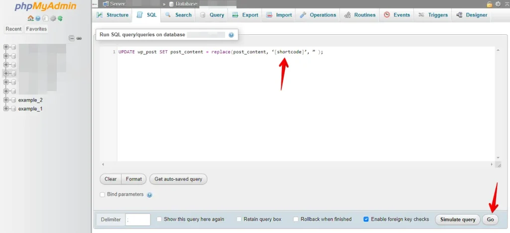 Add the query to delete the unused shortcode from your database.