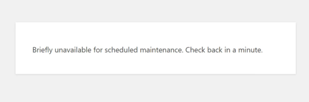 WordPress Website Stuck in Maintenance Mode